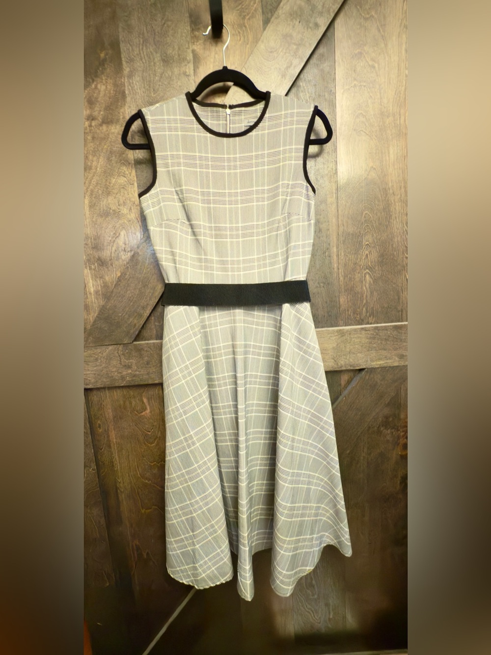 Danny and Nicole size 4 dress black and white plaid